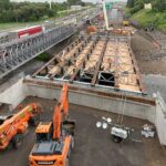 Riviere Saint Charles and Masson LOrmiere bridge construction